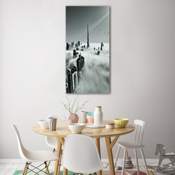 Bild aus glas vertikales Wolkenkratzer