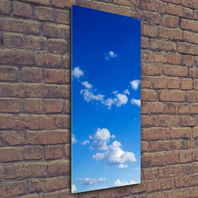 Foto auf glas vertikales Wolken am Himmel