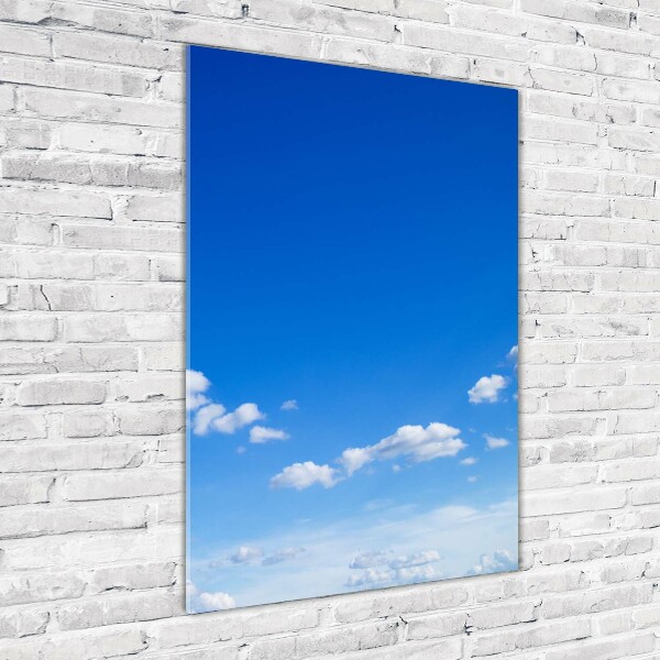 Foto auf glas vertikales Wolken am Himmel
