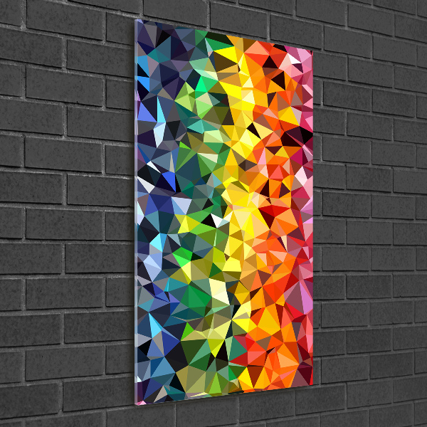 Foto auf glas vertikales Geometrischer Hintergrund