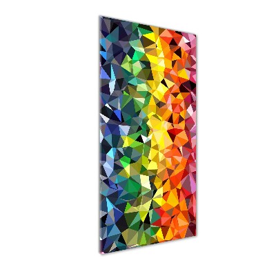 Foto auf glas vertikales Geometrischer Hintergrund