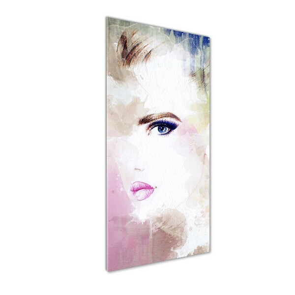 Foto auf glas vertikales Abstrakte Frau