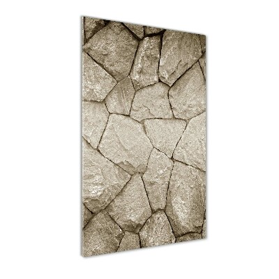 Bild aus glas vertikales Steinmauer