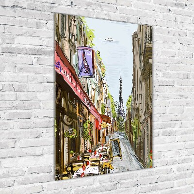 Bild aus glas vertikales Eiffelturm Paris