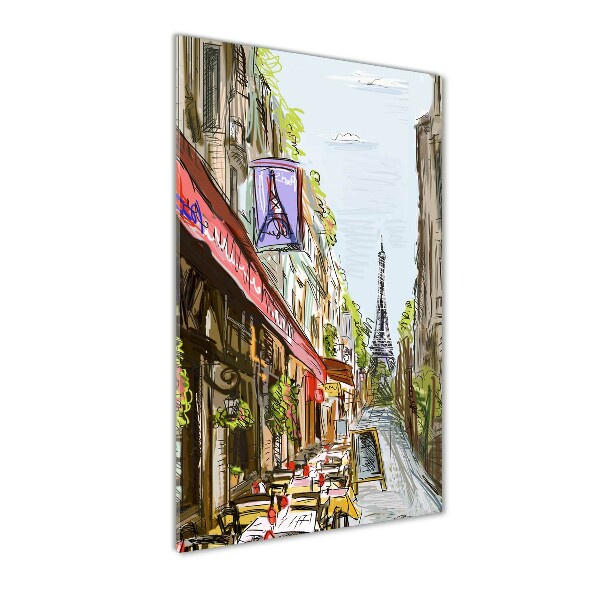 Bild aus glas vertikales Eiffelturm Paris