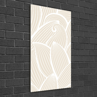 Bild aus glas vertikales Blütenblätter