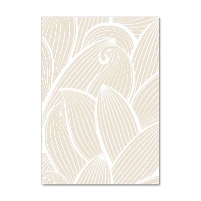 Bild aus glas vertikales Blütenblätter