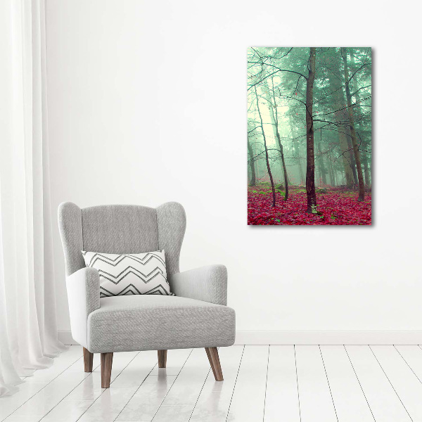 Foto auf glas vertikales Wald im Herbst