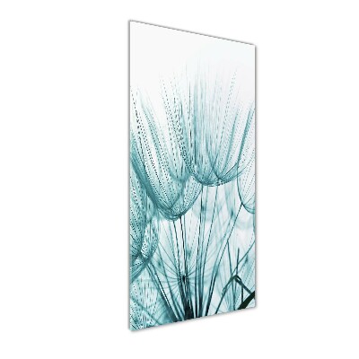 Glasbild vertikales Löwenzahnsamen