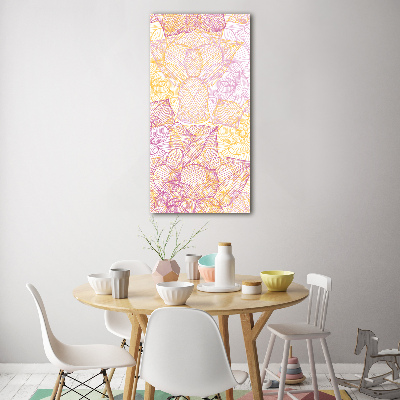 Bild aus glas vertikales Blumen