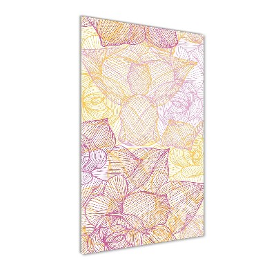 Bild aus glas vertikales Blumen