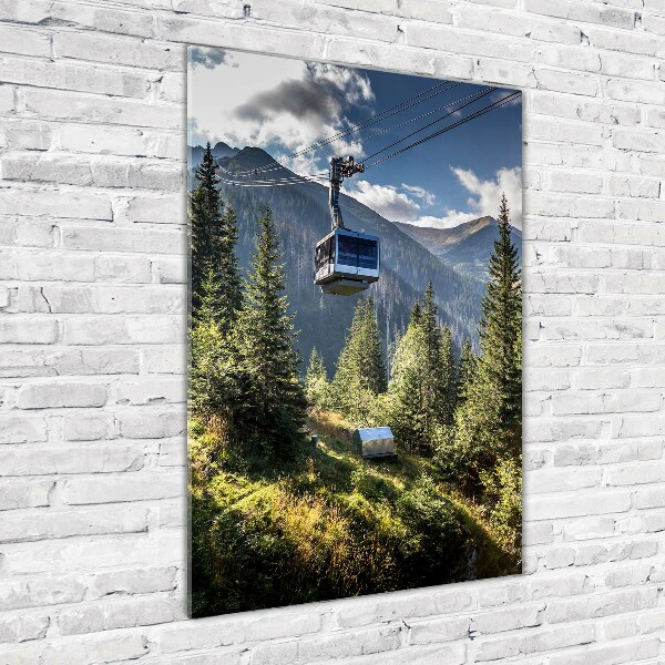 Bild aus glas vertikales Achterbahn