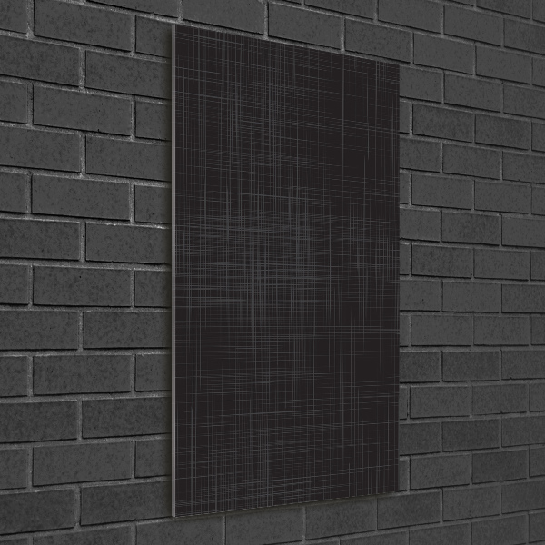 Bild aus glas vertikales Leinenstruktur