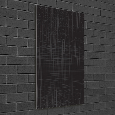 Bild aus glas vertikales Leinenstruktur