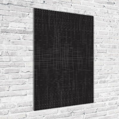 Bild aus glas vertikales Leinenstruktur