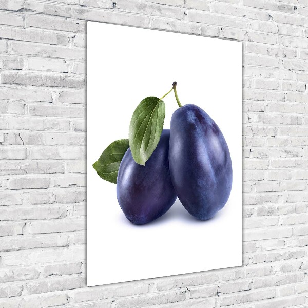 Bild aus glas vertikales Pflaumen