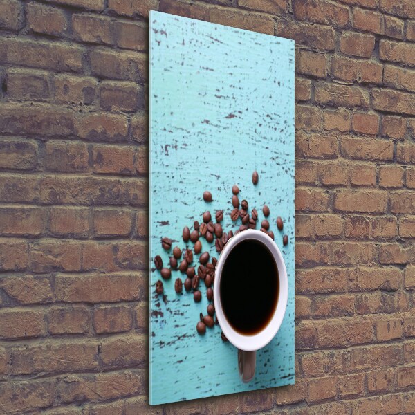 Foto auf glas vertikales Eine Tasse Kaffee