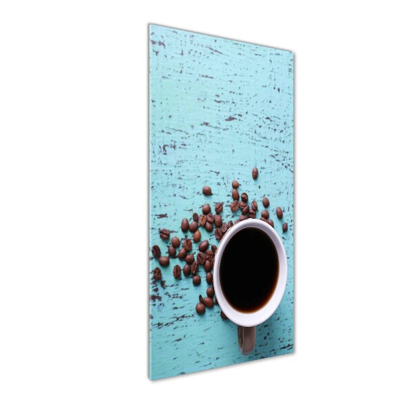 Foto auf glas vertikales Eine Tasse Kaffee