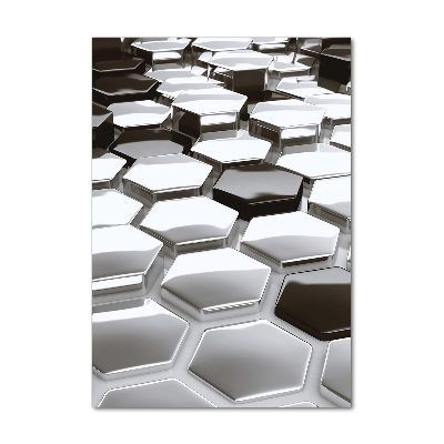 Bild aus glas vertikales 3D-Abstraktion