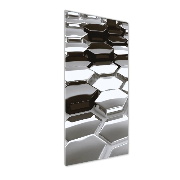 Bild aus glas vertikales 3D-Abstraktion