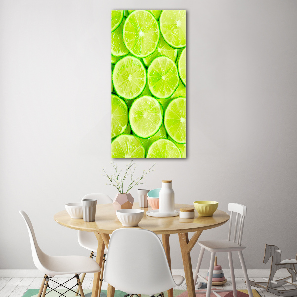 Glasbild vertikales Limes