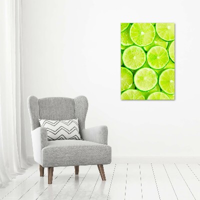 Glasbild vertikales Limes