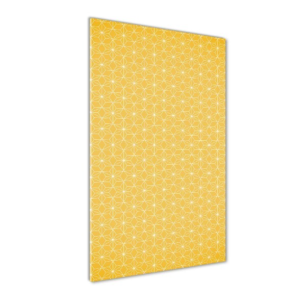 Glasbild vertikales Sterne