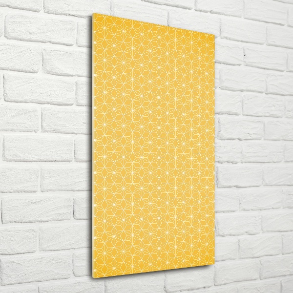 Glasbild vertikales Sterne