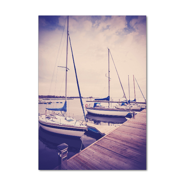 Foto auf glas vertikales Yachten