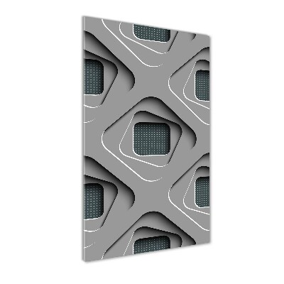 Bild aus glas vertikales 3D-Abstraktion