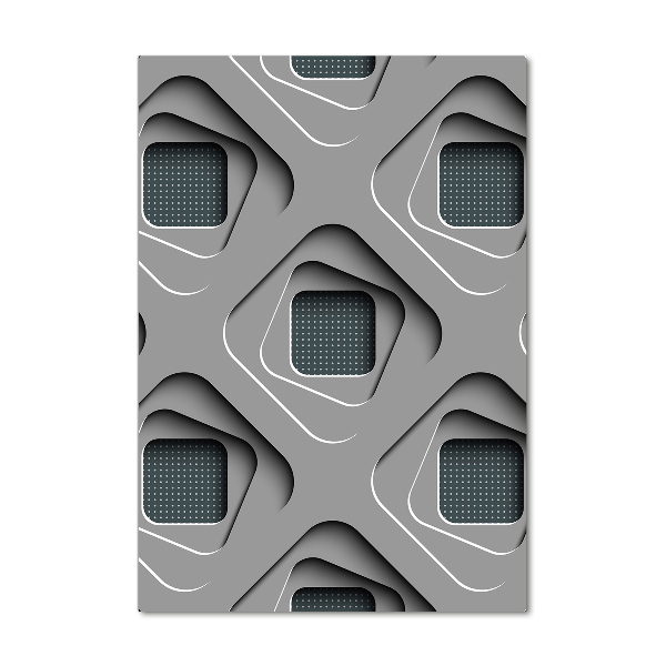 Bild aus glas vertikales 3D-Abstraktion