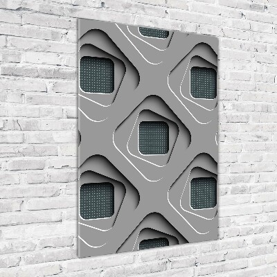 Bild aus glas vertikales 3D-Abstraktion
