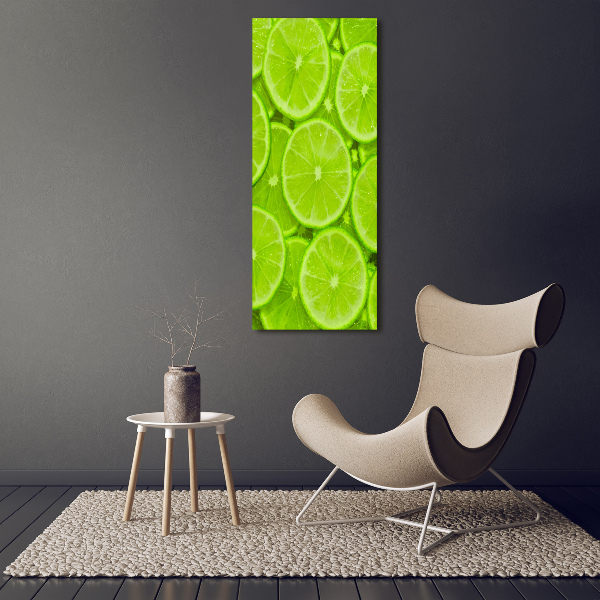 Glasbild vertikales Limes