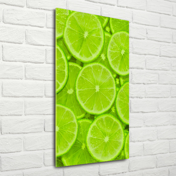Glasbild vertikales Limes
