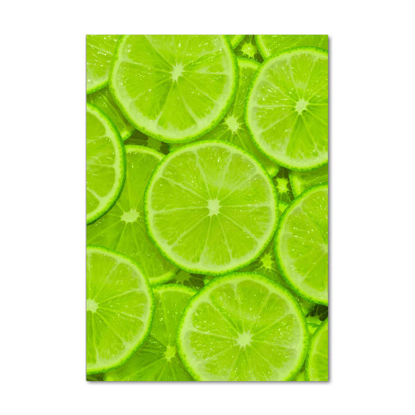 Glasbild vertikales Limes