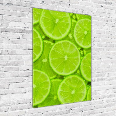 Glasbild vertikales Limes