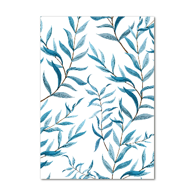 Foto auf glas vertikales Blätter