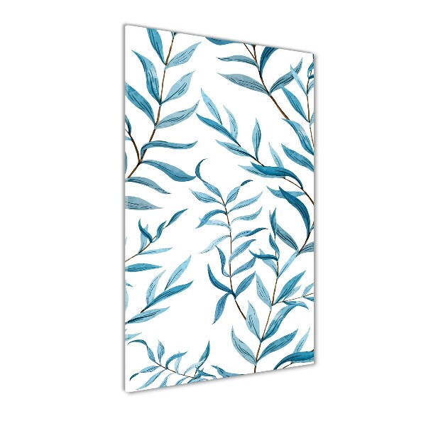 Foto auf glas vertikales Blätter