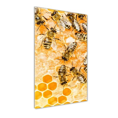 Foto auf glas vertikales Arbeitsbienen