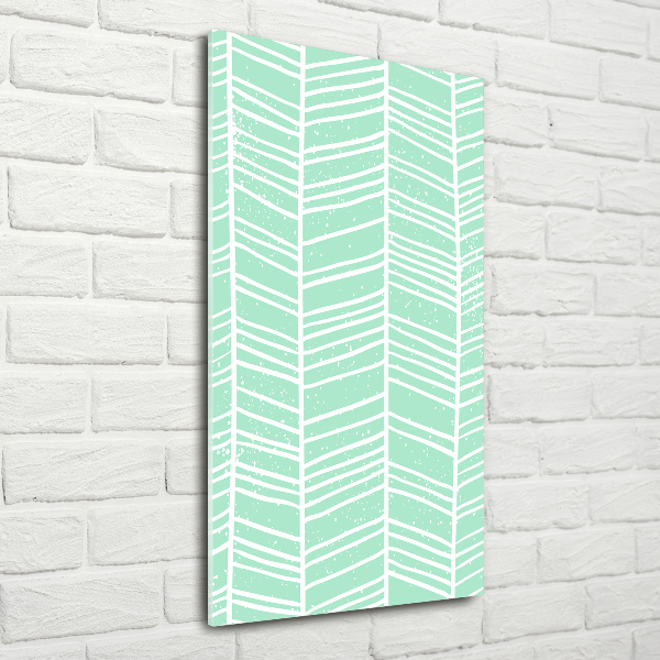 Bild aus glas vertikales Fischgrätmuster