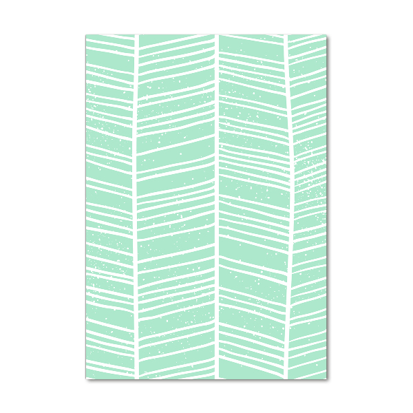 Bild aus glas vertikales Fischgrätmuster