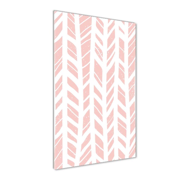 Foto auf glas vertikales Fischgrätmuster