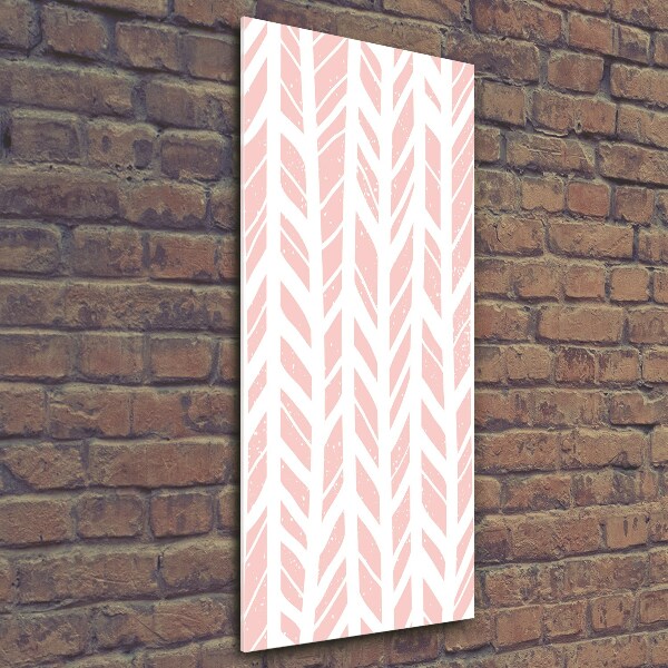 Foto auf glas vertikales Fischgrätmuster