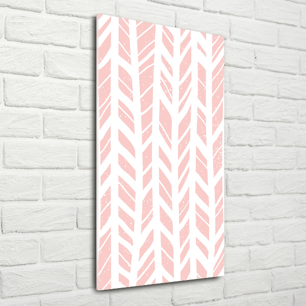 Foto auf glas vertikales Fischgrätmuster