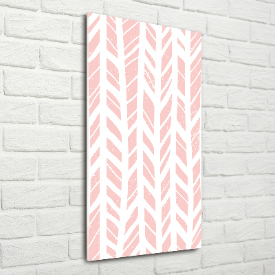 Foto auf glas vertikales Fischgrätmuster