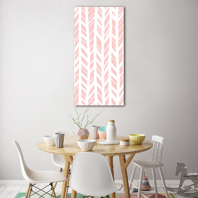 Foto auf glas vertikales Fischgrätmuster