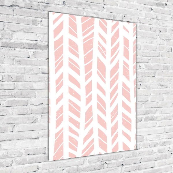 Foto auf glas vertikales Fischgrätmuster