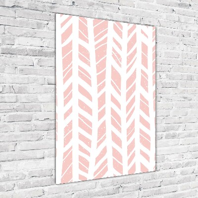 Foto auf glas vertikales Fischgrätmuster