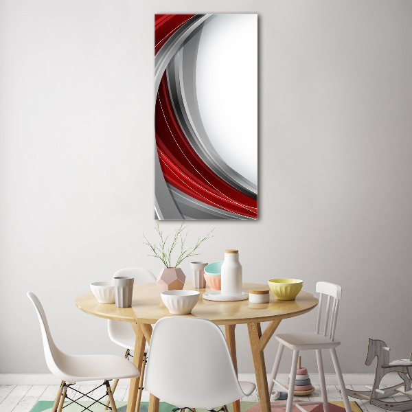 Bild aus glas vertikales Wellen im Hintergrund