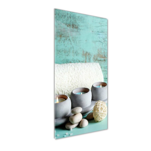 Bild aus glas vertikales Kerzen